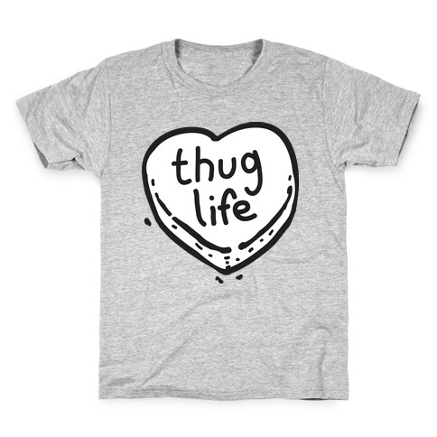 Thug Life Candy Heart Kids T-Shirt