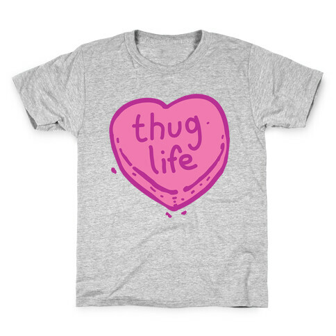 Thug Life Candy Heart Kids T-Shirt