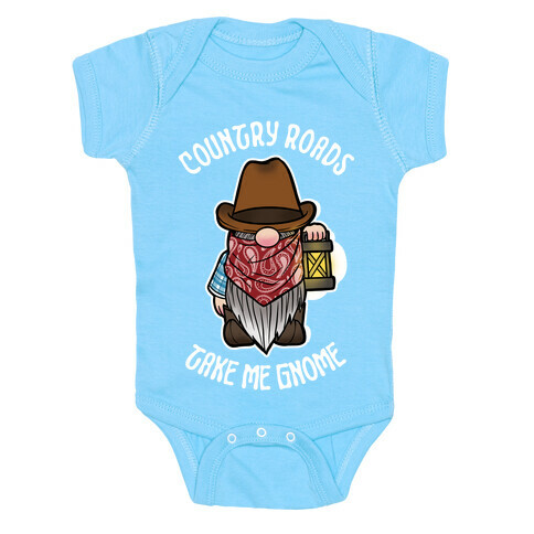 Country Roads, Take Me Gnome Baby One-Piece