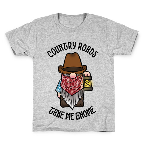 Country Roads, Take Me Gnome Kids T-Shirt