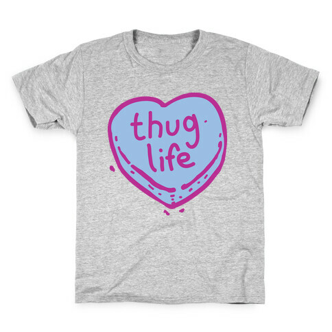 Thug Life Candy Heart  Kids T-Shirt