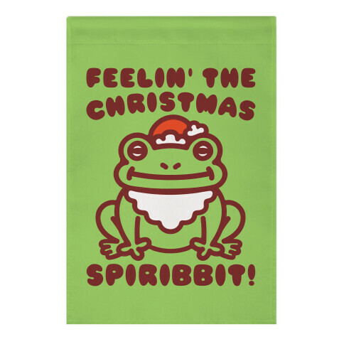 Feelin' The Christmas Spiribbit Garden Flag