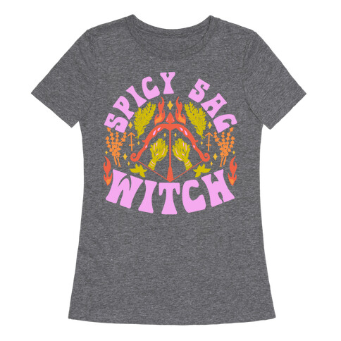 Spicy Sag Witch Womens T-Shirt