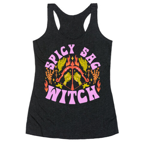 Spicy Sag Witch Racerback Tank Top