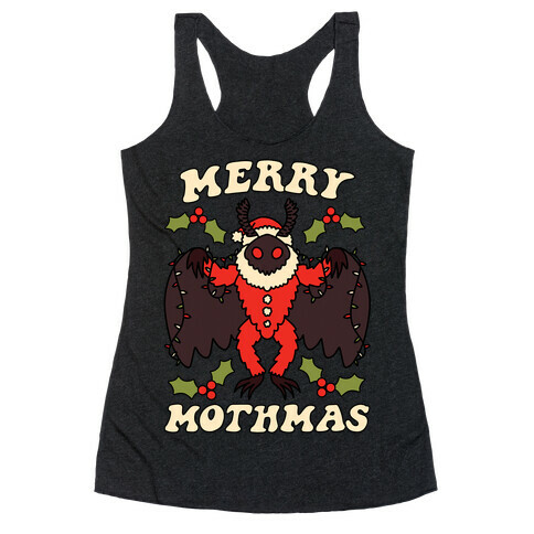 Merry Mothmas Racerback Tank Top