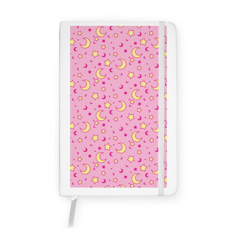 Dreamy Pastel Moon And Stars Notebook