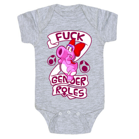 F*** Gender Roles (Birdo) Baby One-Piece