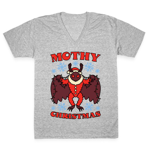 Mothy Christmas V-Neck Tee Shirt