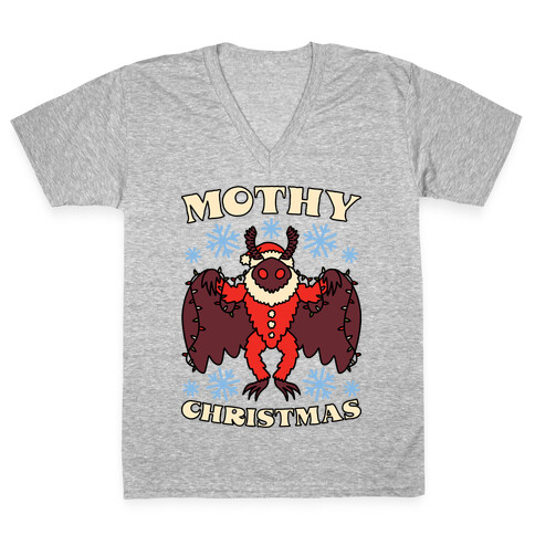 Mothy Christmas V-Neck Tee Shirt