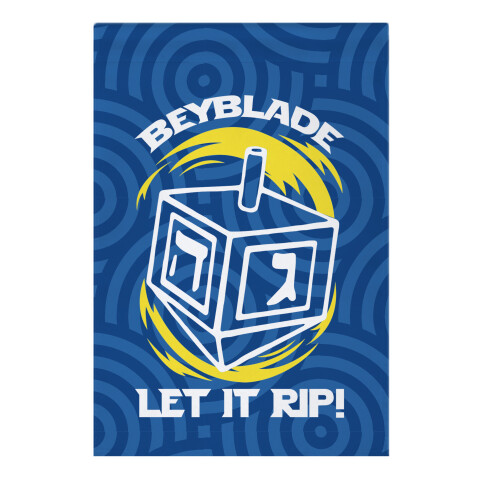 Beyblade Let It Rip Dreidel  Garden Flag