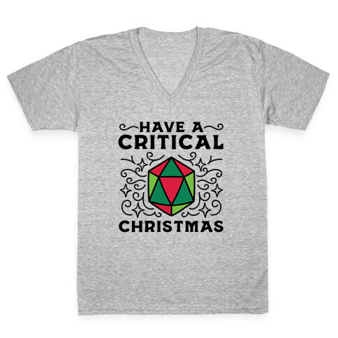 Have A Critical Christmas V-Neck Tee Shirt