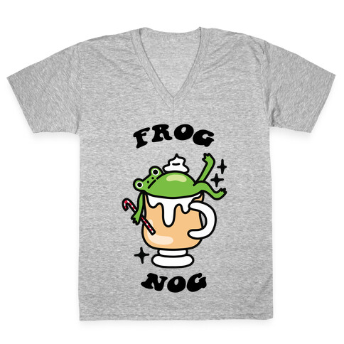 Frog Nog V-Neck Tee Shirt