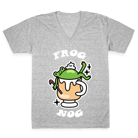 Frog Nog V-Neck Tee Shirt