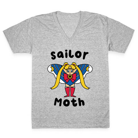 Sailor Moth V-Neck Tee Shirt
