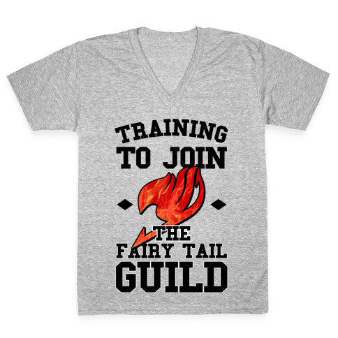 Training to Join the Fairy Tail Guild V-Neck Tee Shirt