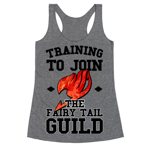 Training to Join the Fairy Tail Guild Racerback Tank Top