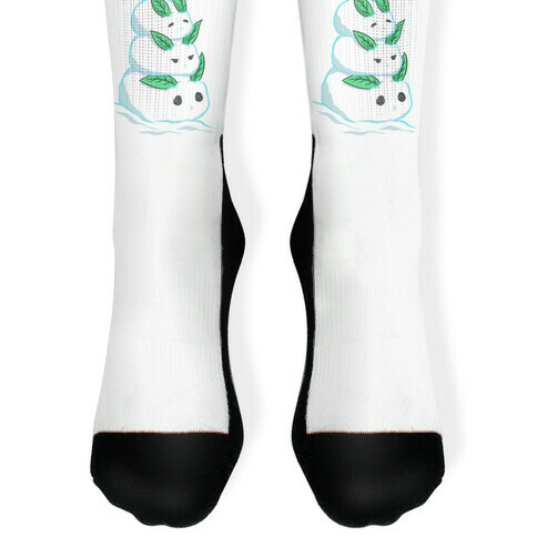 Stacked Snow Bunnies Sock