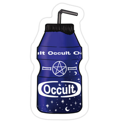 Occult Yogurt Drink Die Cut Sticker