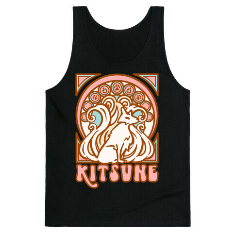 Art Nouveau Kitsune Tank Top