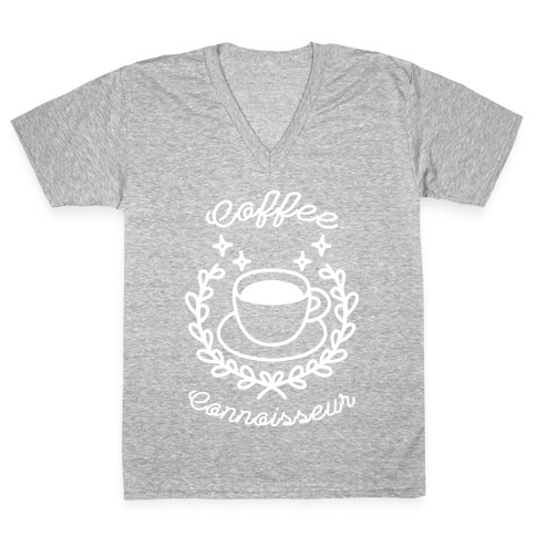 Coffee Connoisseur V-Neck Tee Shirt