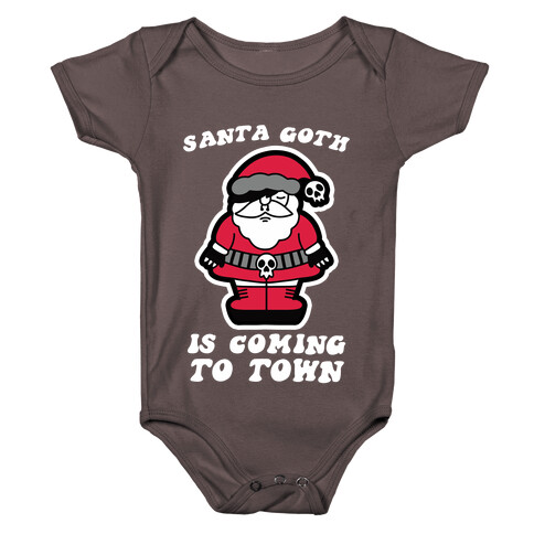 Santa Goth Is Coming To Town Baby One-Piece