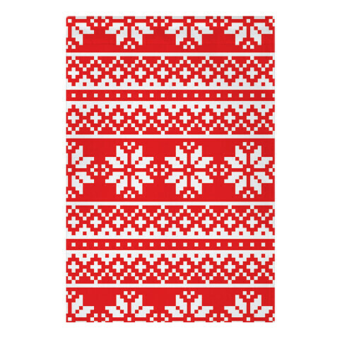 Christmas Sweater Pattern Garden Flag