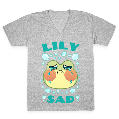 Lily Sad V-Neck Tee Shirt