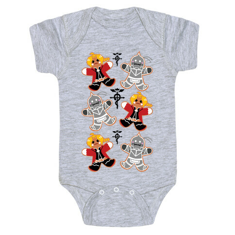 Fullmetal Alchemist Gingerbread Men Baby One-Piece