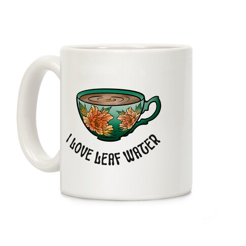 I Love Leaf Water Coffee Mug