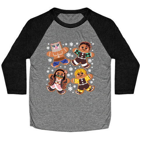 Demon Slayer Gingerbread Cookies Baseball Tee