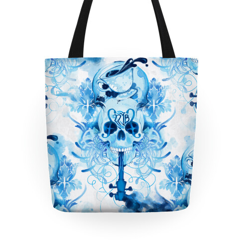 221B Sherlock Skull Watercolor Tote Tote