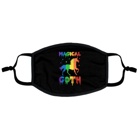 Magical Goth Unicorn Flat Face Mask