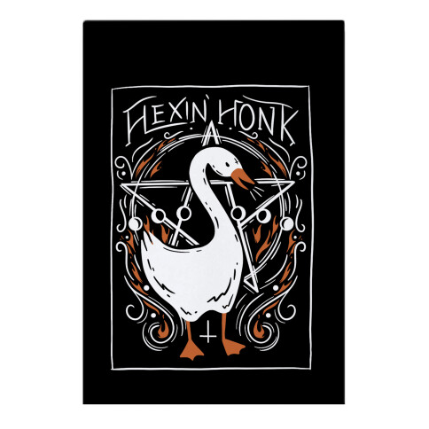 Hexin' Honk Goose Garden Flag