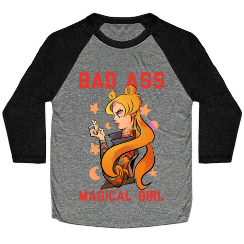 Bad Ass Magical Girl Baseball Tee