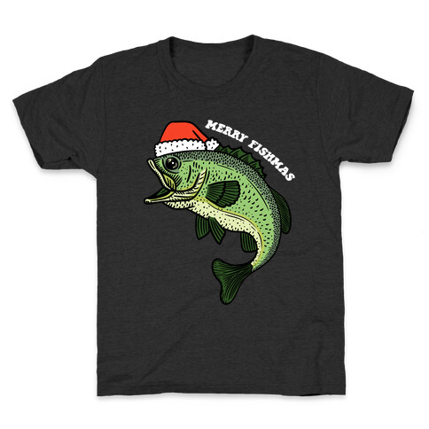 Merry Fishmas Bass Kids T-Shirt