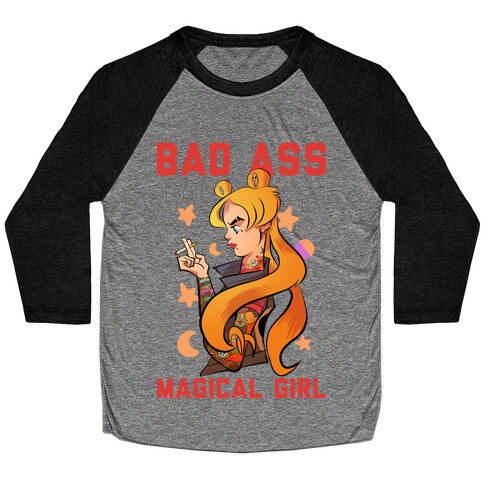 Bad Ass Magical Girl Baseball Tee