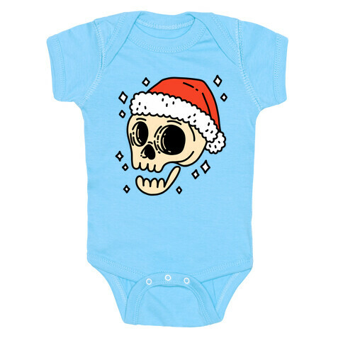 Santa Skull Baby One-Piece