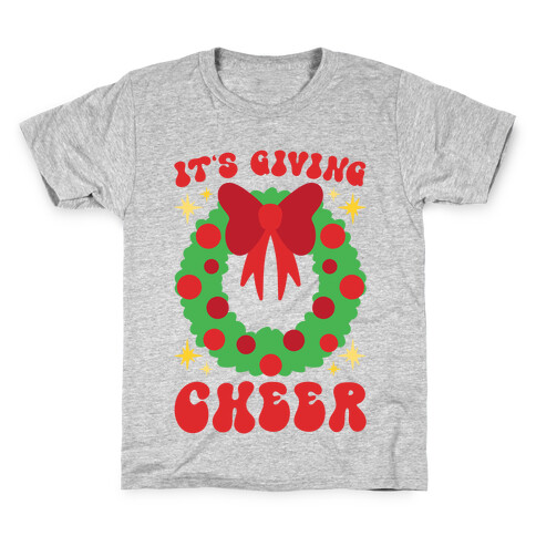 It's Giving Cheer Parody Kids T-Shirt