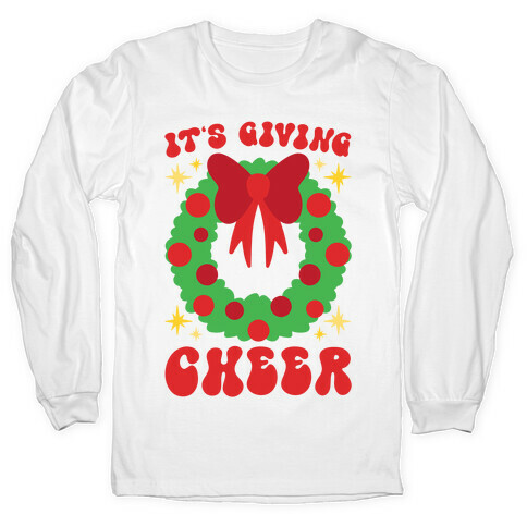 It's Giving Cheer Parody Long Sleeve T-Shirt