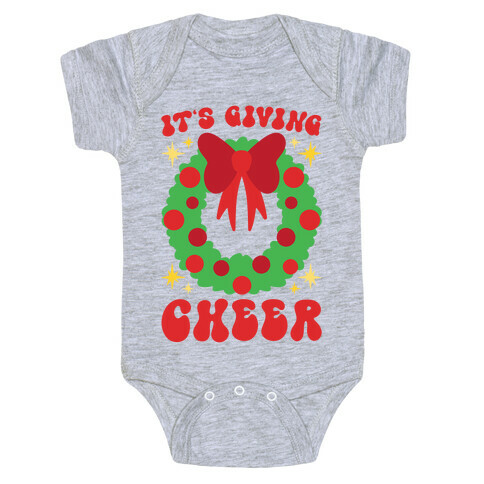 It's Giving Cheer Parody Baby One-Piece