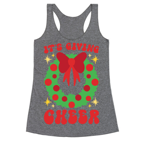 It's Giving Cheer Parody Racerback Tank Top