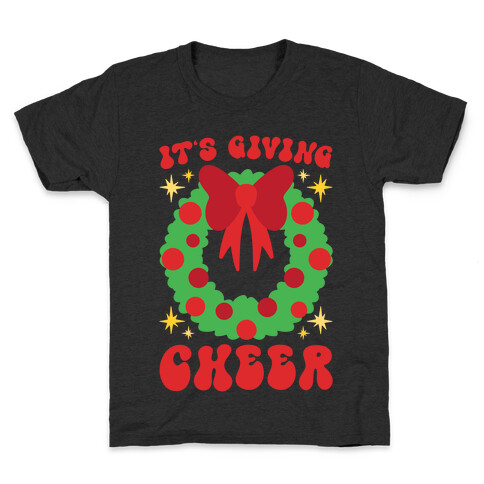 It's Giving Cheer Parody Kids T-Shirt