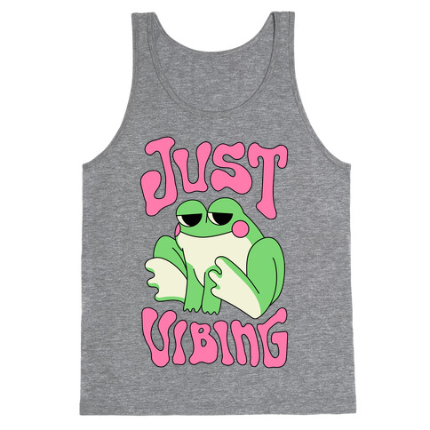 Just Vibing Groovy Frog Tank Top