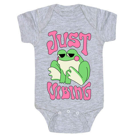 Just Vibing Groovy Frog Baby One-Piece