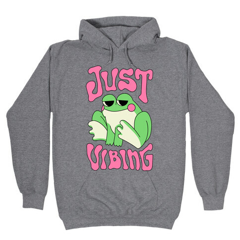 Just Vibing Groovy Frog Hooded Sweatshirt