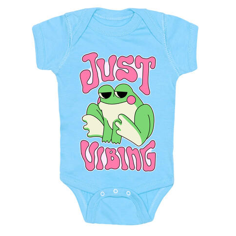 Just Vibing Groovy Frog Baby One-Piece