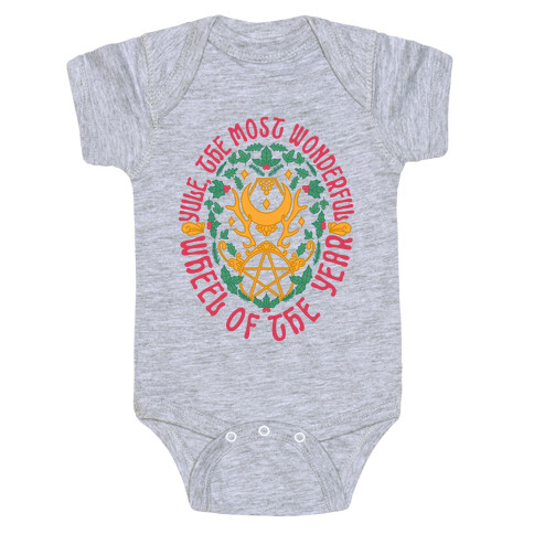 Yule, The Most Wonderful Wheel of The Year Baby One-Piece