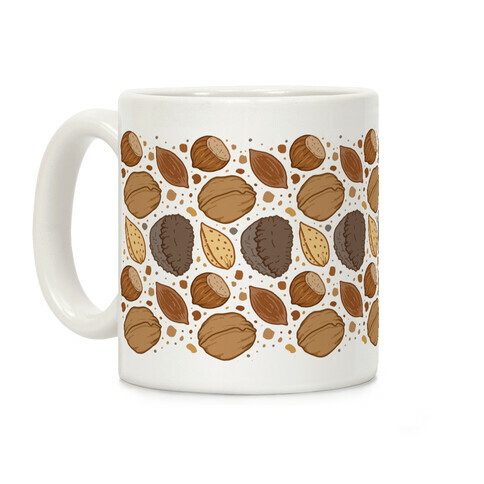 Holiday Mixed Nuts Pattern Coffee Mug