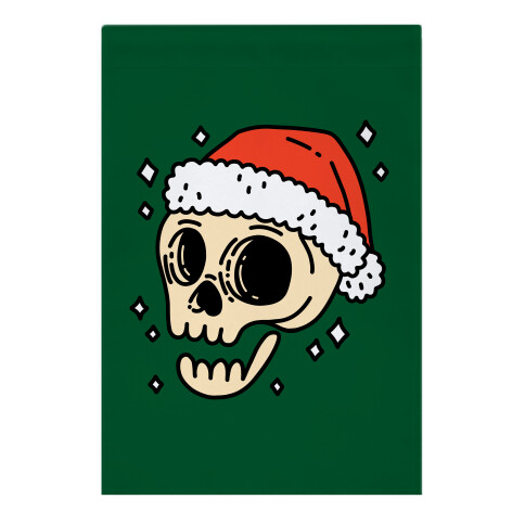 Santa Skull Garden Flag