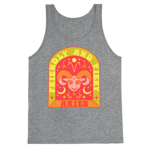 Friendly And Fiery Aries Tank Top